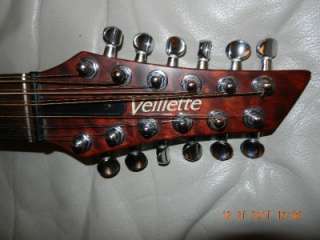 01 Villette Baritone 12 String Electric Acoustic Guitar, Bucker 