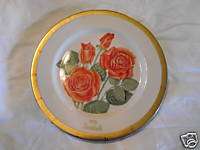 1976 LIMITED EDITION GORHAM FINE CHINA SEASHELL ROSE COLLECTOR PLATE 