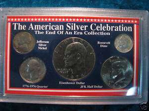 American Silver Celebration End of an Era 5 Coin Set  
