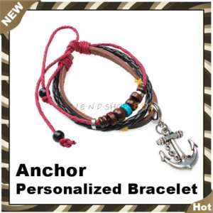 New Unisex Anchor Personalized Bracelet Creative Gifts  