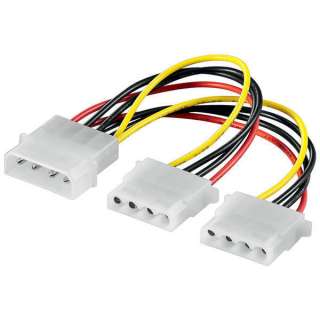 pol Molex Stecker Y Kabel Dual Konverter Adapter Strom 5,25 in 