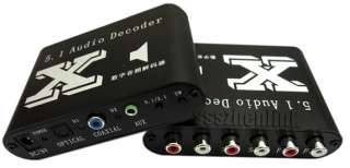 NEW AC3 DTS Digital Audio 5.1 Audio Gear Decoder RCA  