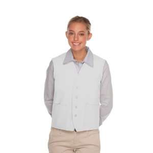  DayStar 742 Two Pocket Uniform Vest Apron   White 