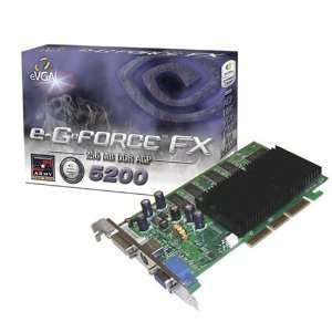  eVGA GFFX5200, 256MB/128bit DDR, AGP8, VGA+DVI+TV 