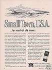 1962 CRI&P Rock Island Railroad Ad Small Town USA for Industrial Site 