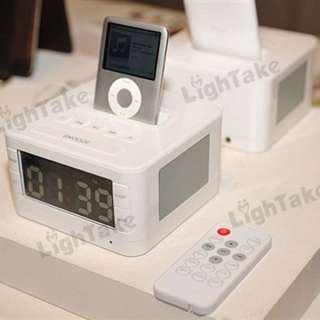 Alarm Clock Dock Charger FM Radio Speaker for iPhone 3G  