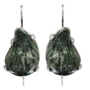  Seraphinite, Angel Stone Collection Earrings Set In .925 