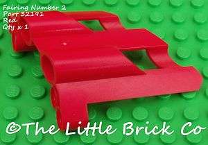   LEGO Technic Fairing # 2 (part # 32191) Red, Qty x 1
