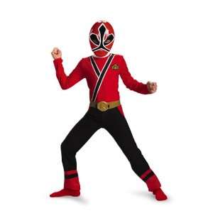  Power Rangers Samurai Red Ranger Classic Costume Size 4 6 
