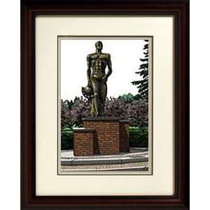  Michigan State University Spartan Statue Alumnus Framed 