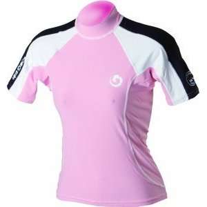  Womens Short Sleeve Dive Rash Guard with UV Protection 
