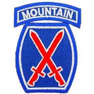  U.S. Army 10th Mountain Division Patch Red & Blue 3 