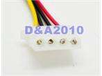 Serial ATA 15 Pin SATA Male plug to 4 Pin Female jack Power Cable For 