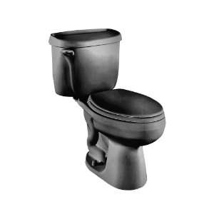   014.178 Cadet Elongated Two Piece Toilet with 14 Inch Rough In, Black