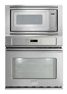   Professional 27 Stainless Steel Microwave Electric Wall Oven Combo