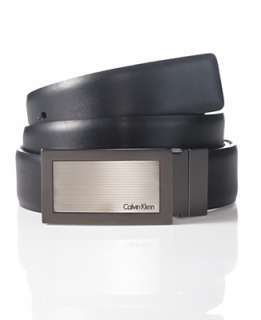 Calvin Klein Belt, Reversible Logo Plaque   Belts, Wallets 