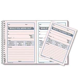 While You Were Out Desk Saver Line Message Book   4 x 5 1/2, Duplicate 