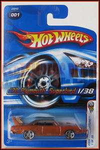 2006 Hot Wheels # 001 70 Plymouth Superbird Orange  