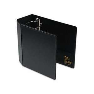   Reference Binder With Finger Hole, 5 Capacity, Black