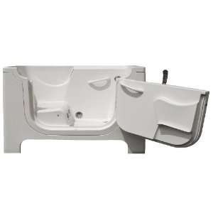   60 x 30 Walk In Freestanding Whirlpool Tub with Wheel Chair Acce
