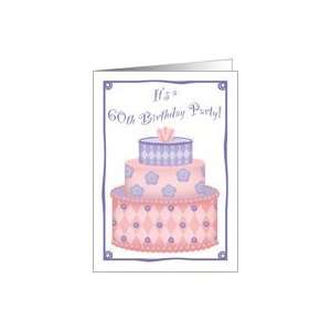  Whimsical Cake 60th Birthday Invitation Card Toys & Games