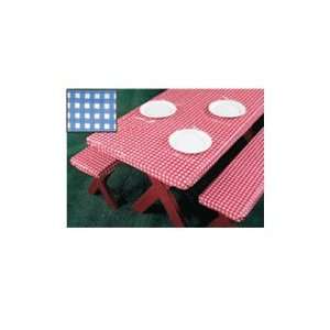  3 Piece Fitted Picnic Table & Bench Covers   Blue 