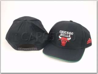 Vintage Snapback Hat Chicago Bulls Cap Adidas Black  