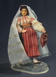   Folk Costume Doll ethnic blouse peasant ARTA CRISANA embroidery  