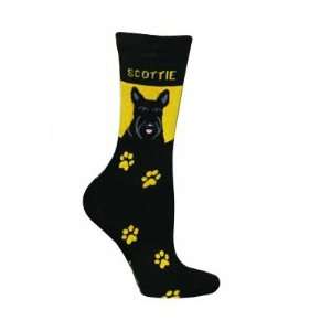    Scottish Terrier Novelty Dog Breed Adult Socks 