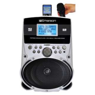Emerson Portable Karaoke  Lyric Player   Silver (SD513)