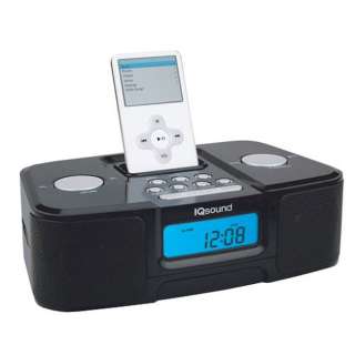 IQ Sound iPod Docking Station w Radio Alarm Clock  