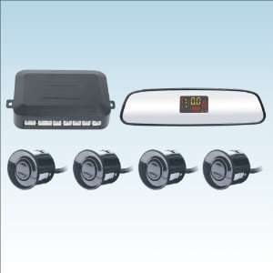   Sensor System Rearview Mirror Reverse Radar Kit With BIBI Voice Alarm