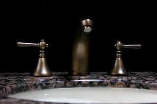 Solid Antique Brass 8 Widespread Bathroom Vessel Sink Faucets Double 