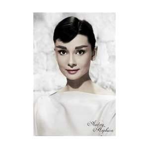 Audrey Hepburn White Poster