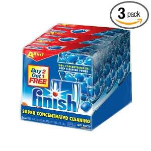 Finish Gelpacs Automatic Dishwasher Detergent, Fresh, 32 Count (Pack 