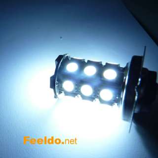 2pcs Car H7 5050 SMD 24 LED White Bulb Fog Beam Light Lamp (#2099 