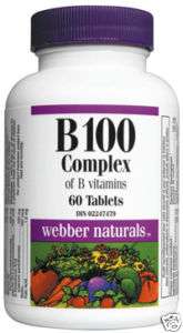 WEBBER NATURALS B100 COMPLEX 60 TABLETS  