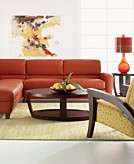 Macys   Renata Living Room Furniture Sets & Pieces Leather Sectional 