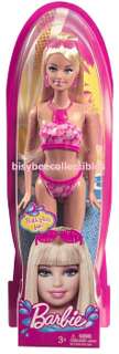 Barbie BATH PLAY FUN BARBIE Doll T7184 Beach Fun Pink ~ 2010 ~  