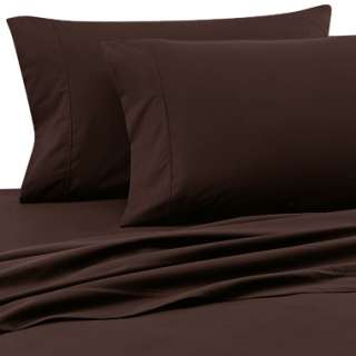   SOLID BROWN QUEEN SHEET SET FITTED FLAT PILLOWS NEW 4PC S13004  