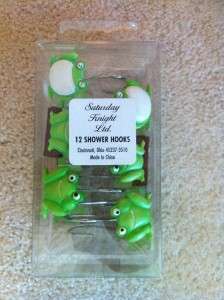Saturday Knight Ltd ~ Frogs ~ Shower Curtain Hooks  