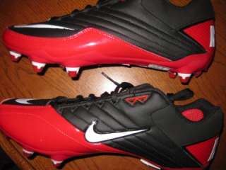 Nike Super Speed D Low Football Soccer Cleats Sz 11 Black & Red  