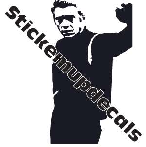 Steve McQueen Sticker Bullitt Decal art  