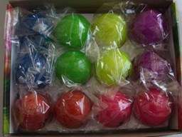 they are soft 12 pcs assort colors bouncing balls totally