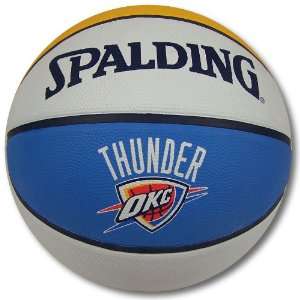  Oklahoma City Thunder Full Size Rubber Basketball