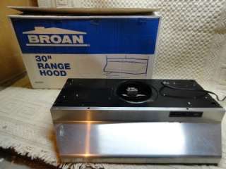 Broan 423004   Stainless Steel 30 Range Hood (2620) AS IS BROKEN 