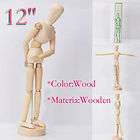 Artist Art Class Wooden Figure 12 Male Manikin Mannequin Wood New