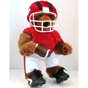  BUILD A BEAR WORKSHOP FOOTBALL BEAR & OUTFIT COMPLETE WITH 