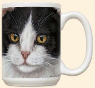 NEW ~ BLACK & WHITE CAT Mug ~ Cat Lovers Gift  