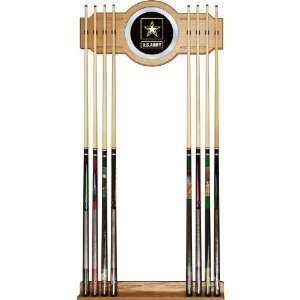   Billiard Cue Rack with Mirror   Game Room Products Billiards Military